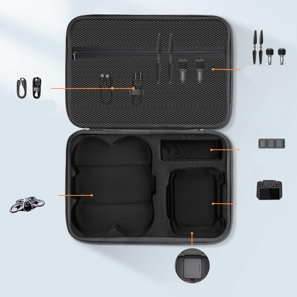 Drone Hard Shell Case - Borsa portaoggetti 360 per DJI Avata,