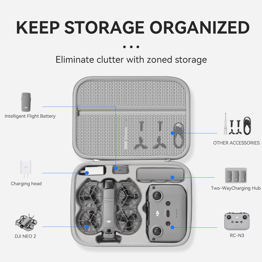 XFJI Borsa organizer da viaggi - Drone Hard Shell Case recensione e prezzo