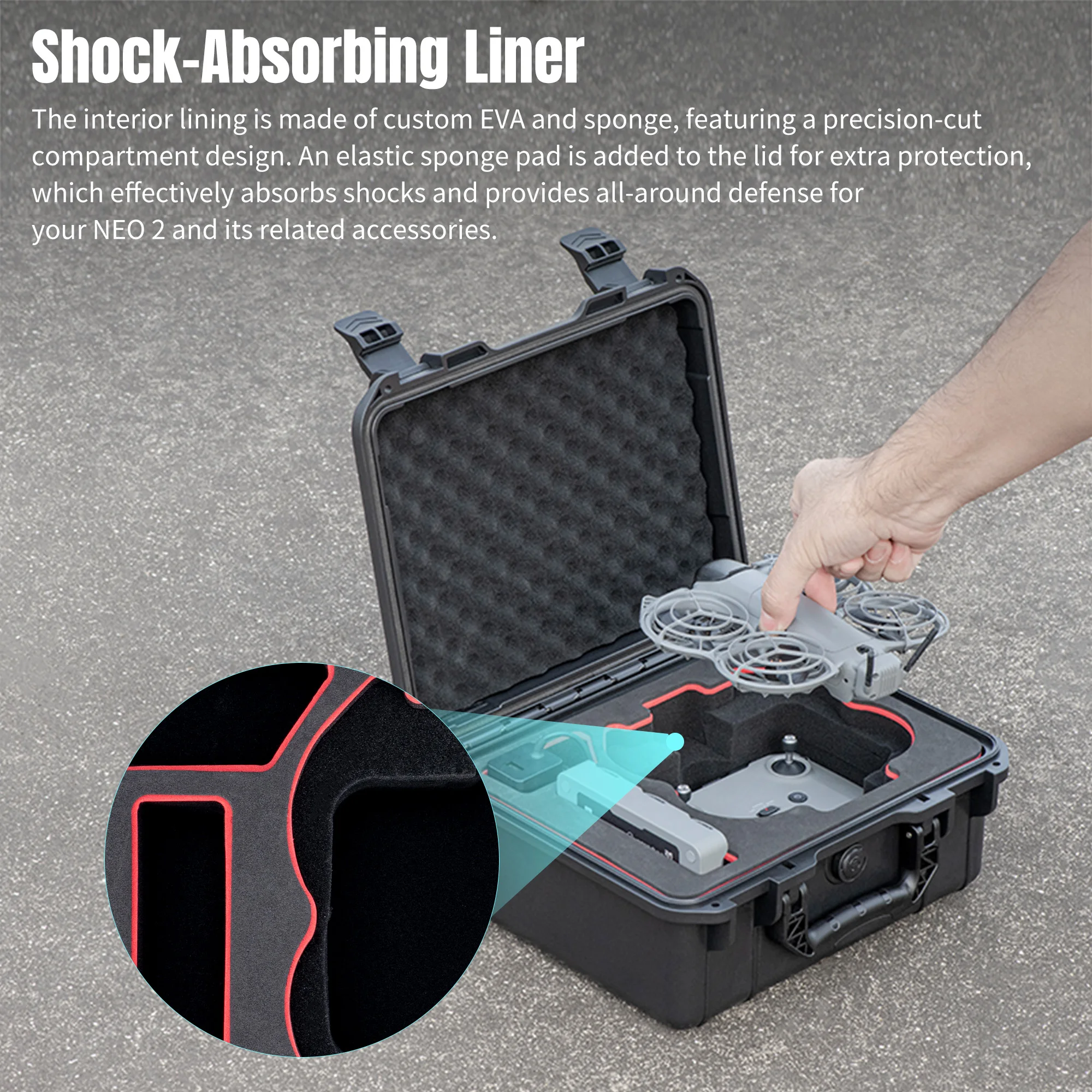 Per DJI Neo 2 Custodia portati - Drone Hard Shell Case recensione e prezzo